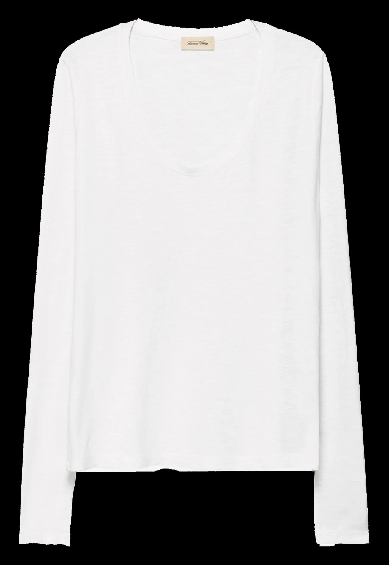 AMERICAN VINTAGE JACKSONVILLE - Camiseta de algodón con cuello redondo en blanco