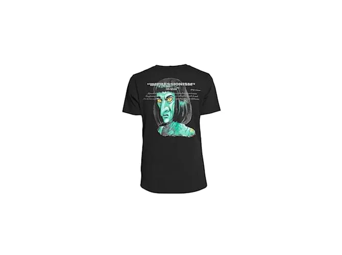 Autre Marque Camiseta hombre verde Impresión de pitón 