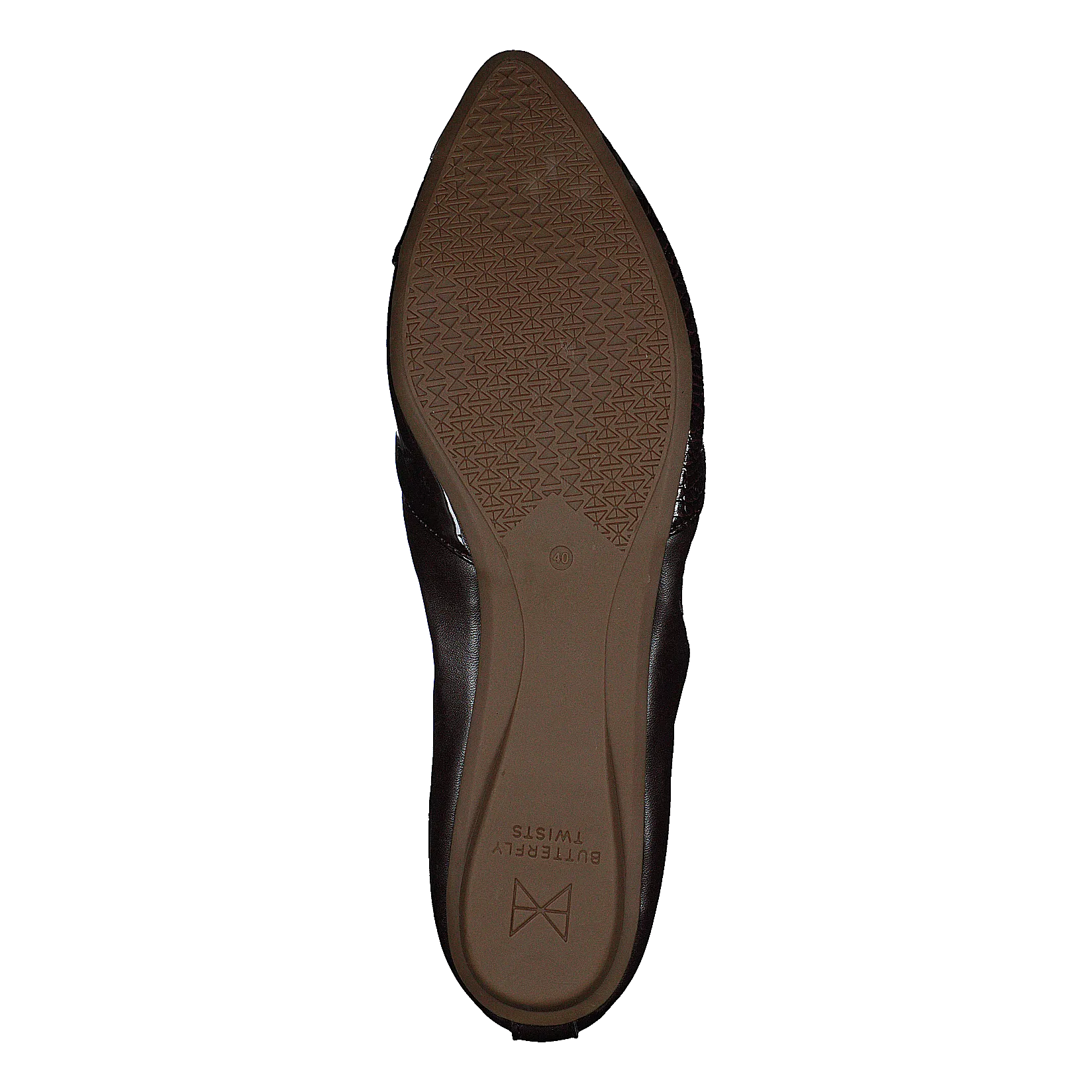 Butterfly Twists zapatos Ivy Brown Patent Croc