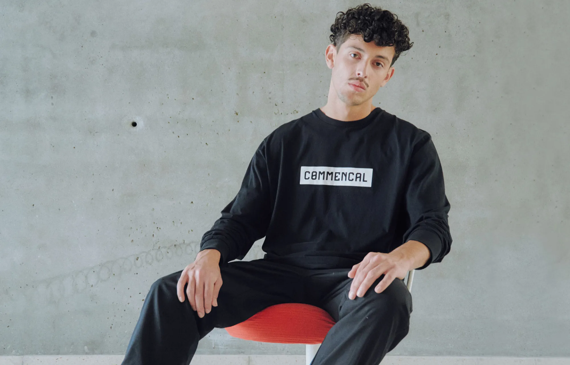 CAMISETA  COMMENCAL MANGA LARGA CORPORATE BLACK