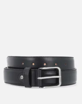 Cinturón negro piel napa para hombre