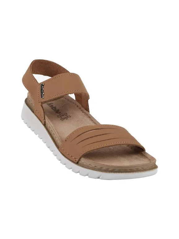 Inblu Sandalias de mujer con tira de velcro.