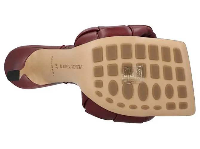 Mule Lido rojo Bottega Veneta Roja 