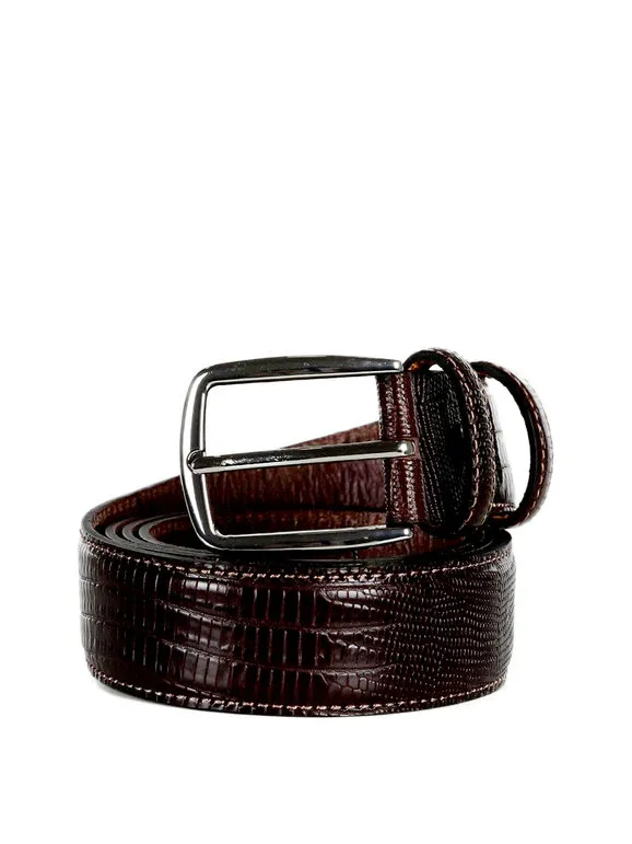 Renato Balestra Cinturón de piel animalier para hombre