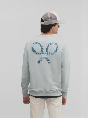Sudadera raqueta etnica verde claro
